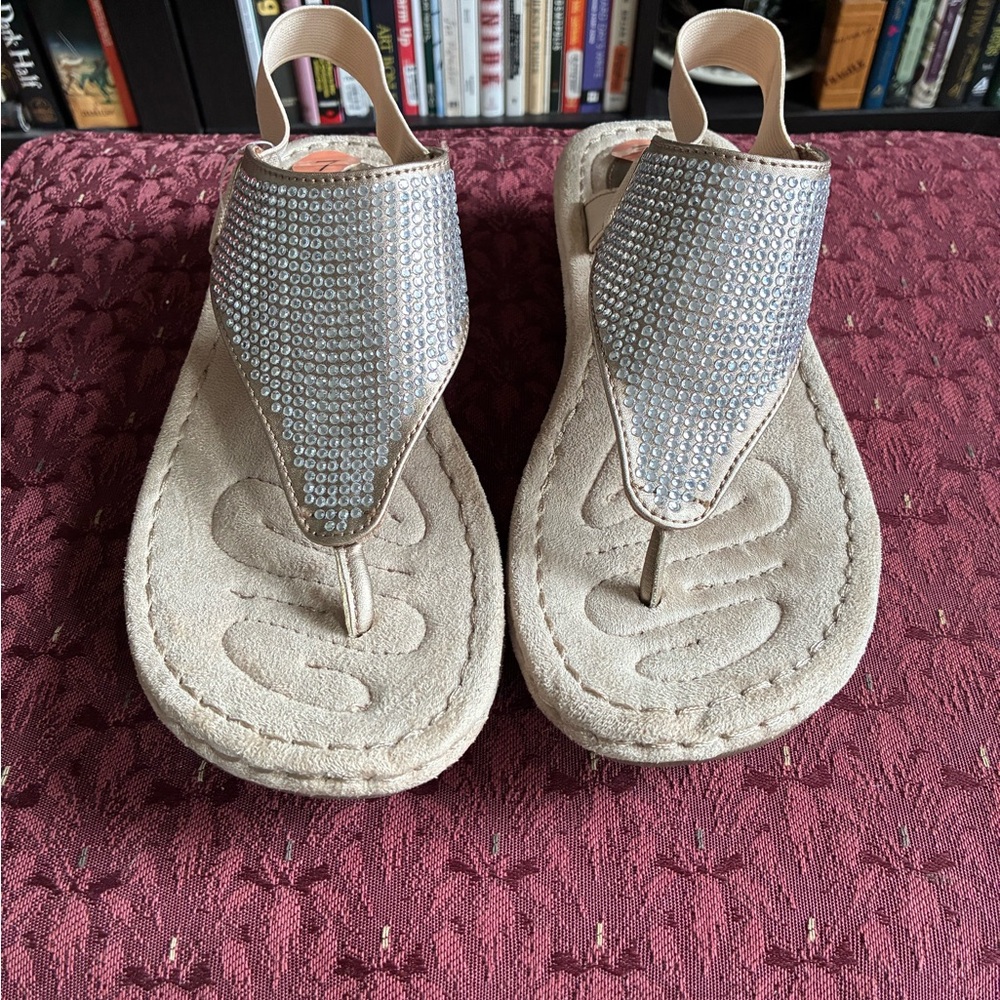 Elegant Silver Women's Sandals